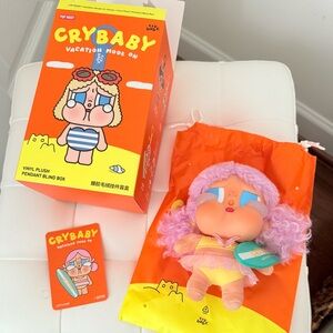 Pop Mart Crybaby Vacation Mode – Let’s Surf Plush Pendant – Brand New